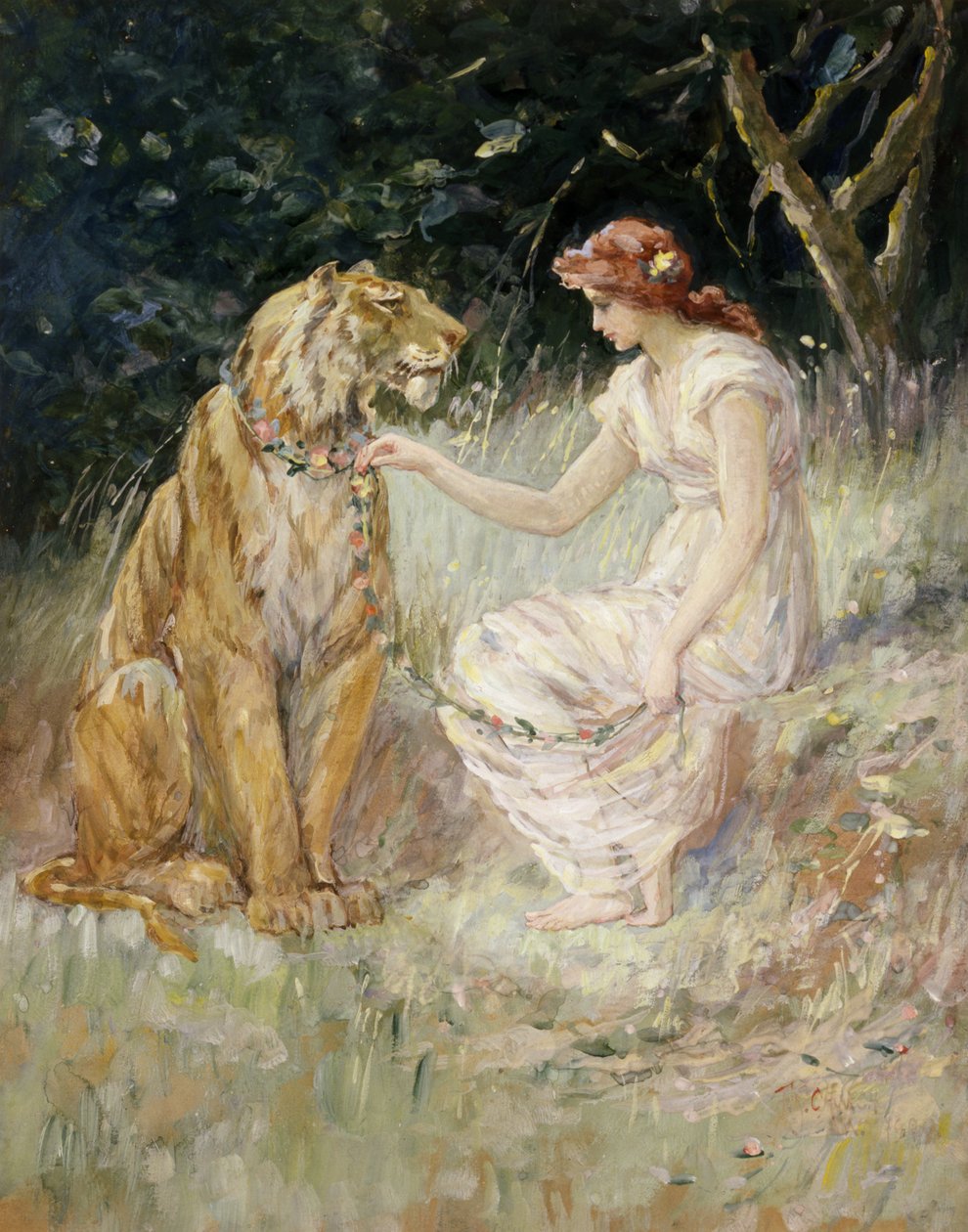 A Dama e o Tigre, 1900. de Frederick Stuart Church