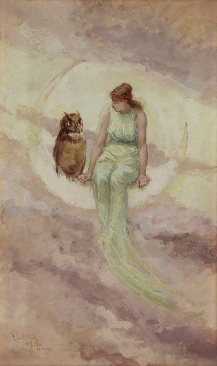 A Filha da Bruxa, 1881. de Frederick Stuart Church
