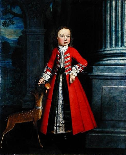 Thomas Lodge (b.c.1735) 1745 (óleo sobre linho) de Frederick Tellschaw