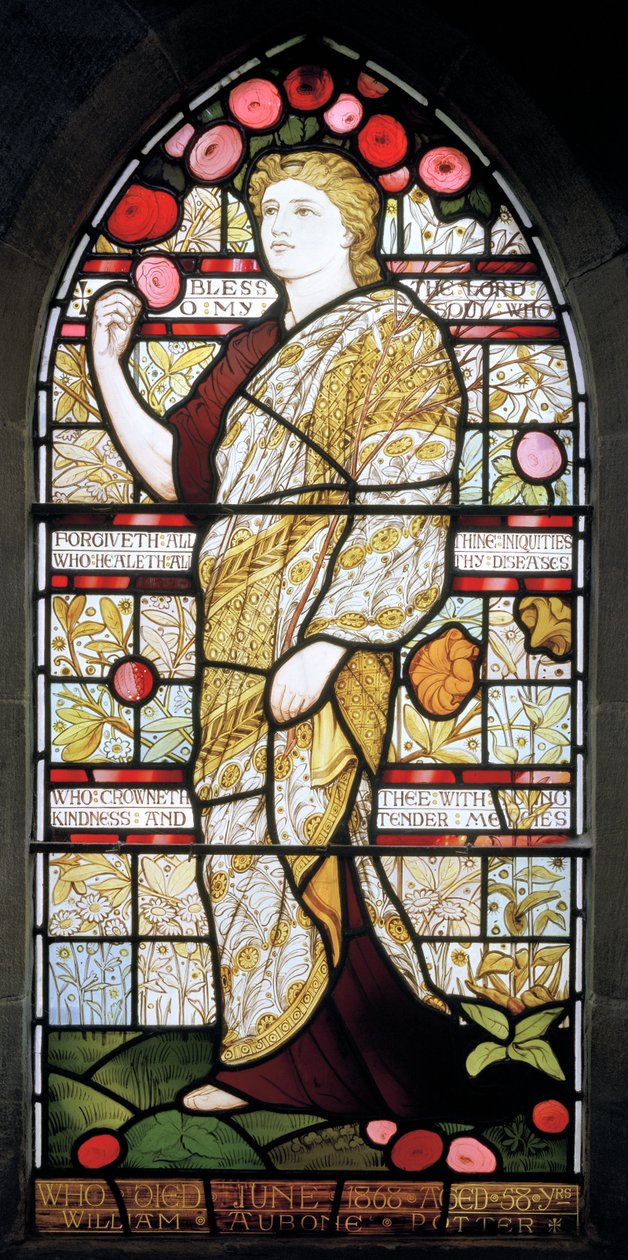 Salmo 103, 1870 (vitral) de Frederick Vincent Hart