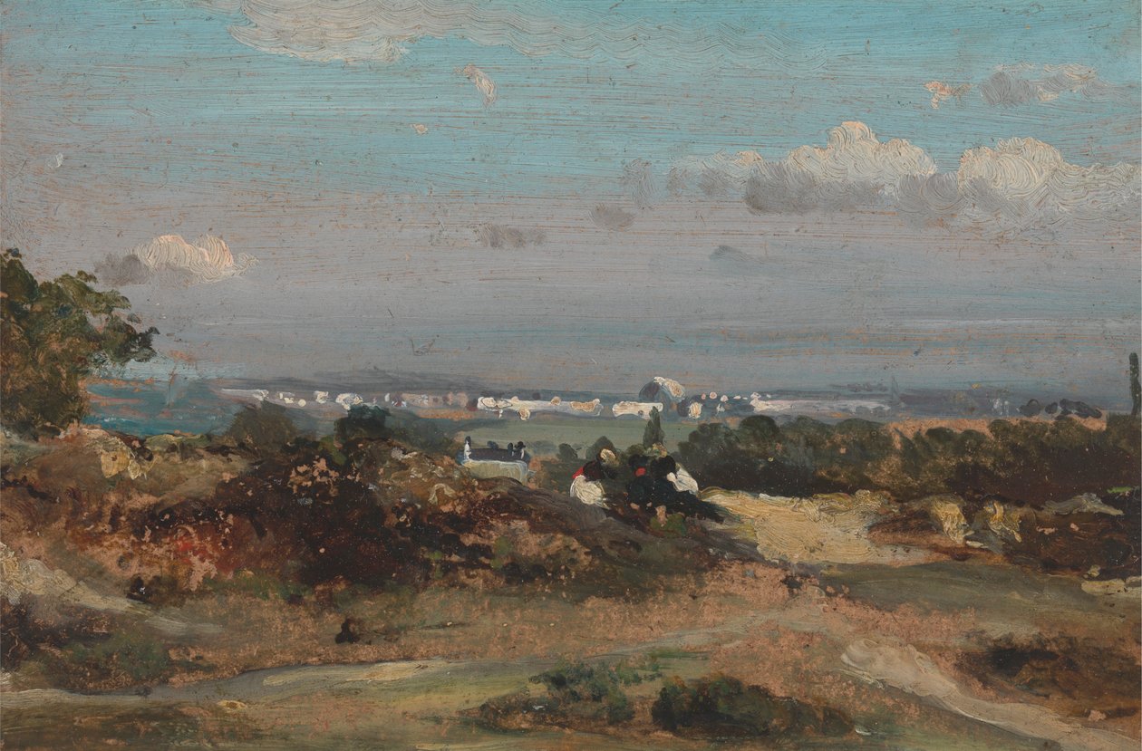 Uma vista em Suffolk de Frederick W. Watts