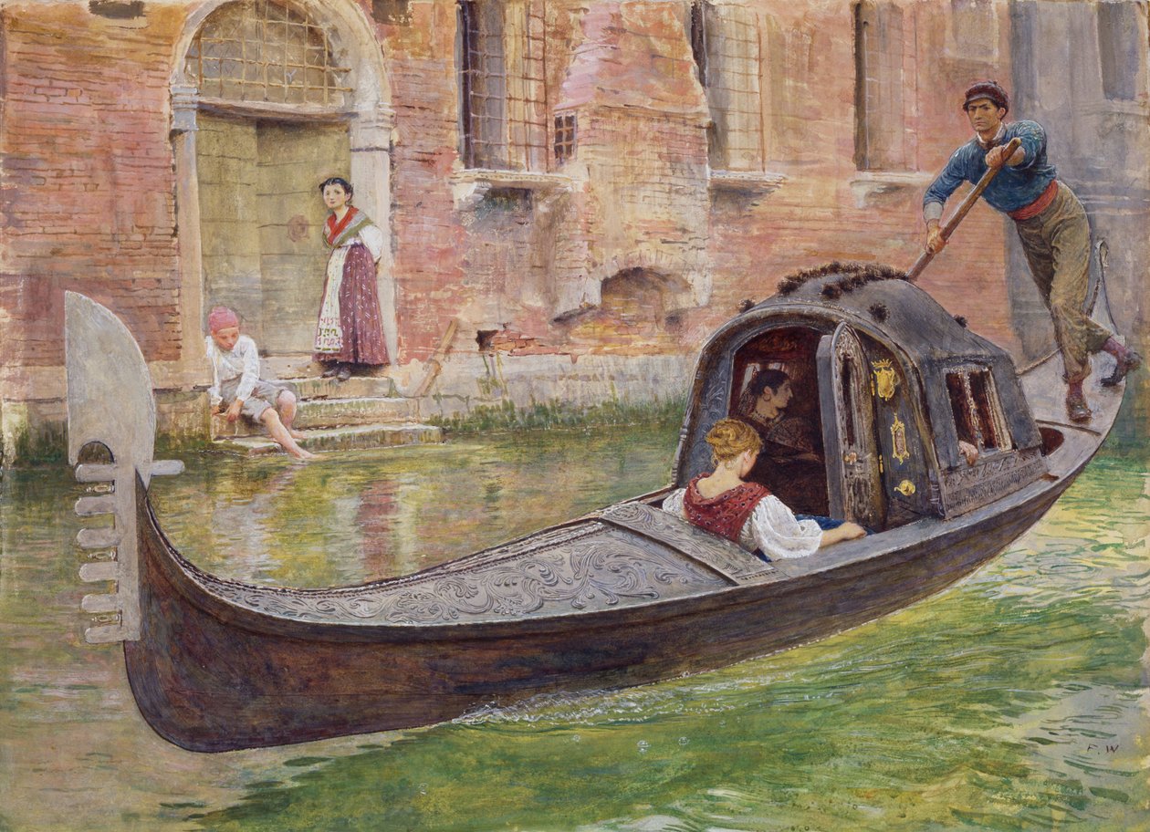 A gôndola, 1868 de Frederick Walker