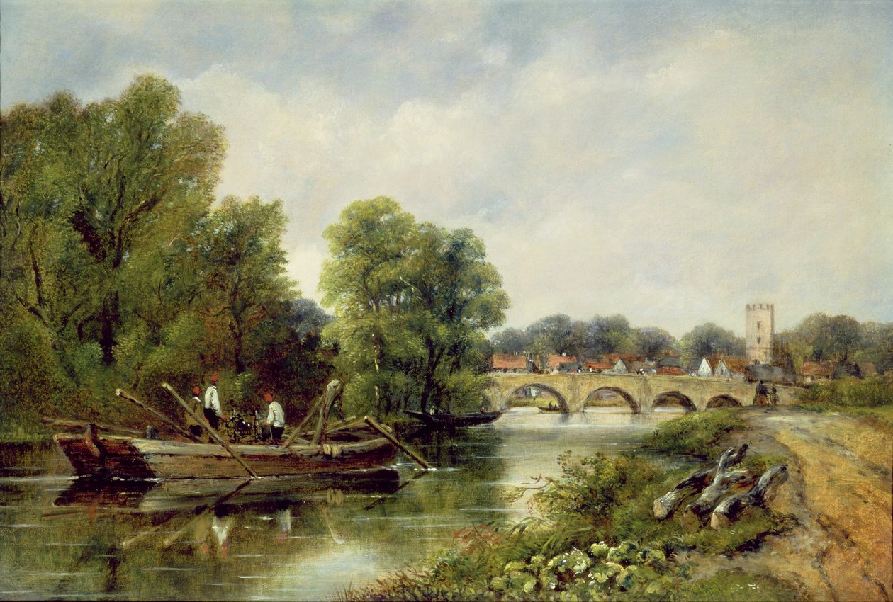 A ponte em Henley-on-Thames de Frederick Waters Watts