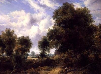 Paisagem arborizada de Frederick Waters Watts
