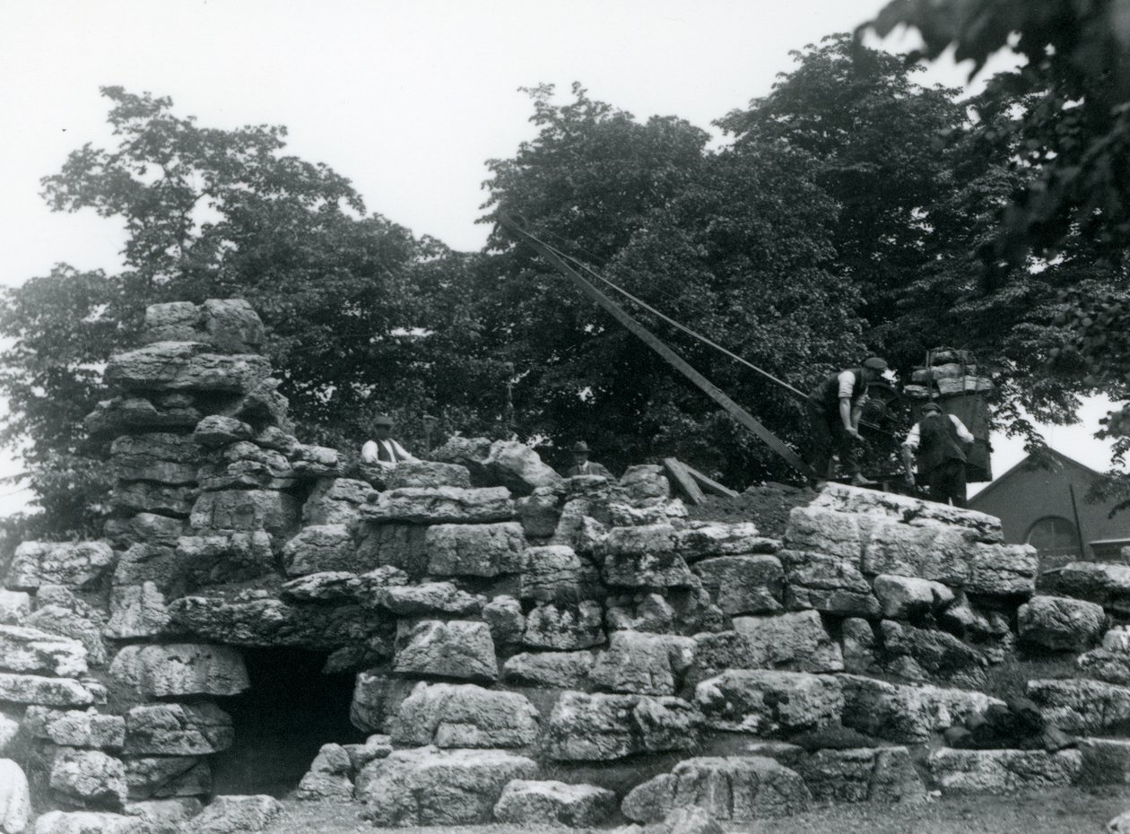 Edifício do Paddock ElandAntelope no Zoológico de Londres, em junho de 1924 de Frederick William Bond