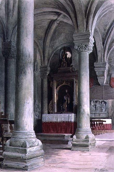 A capela de St. Eucharius, Nuremberg de Frederick William Burton