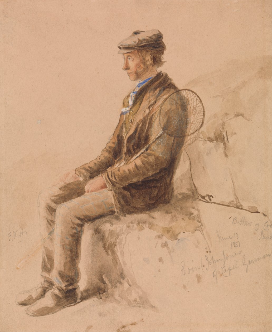 Homem com um Gaff, 13 de Junho de 1851 de Frederick William Hulme