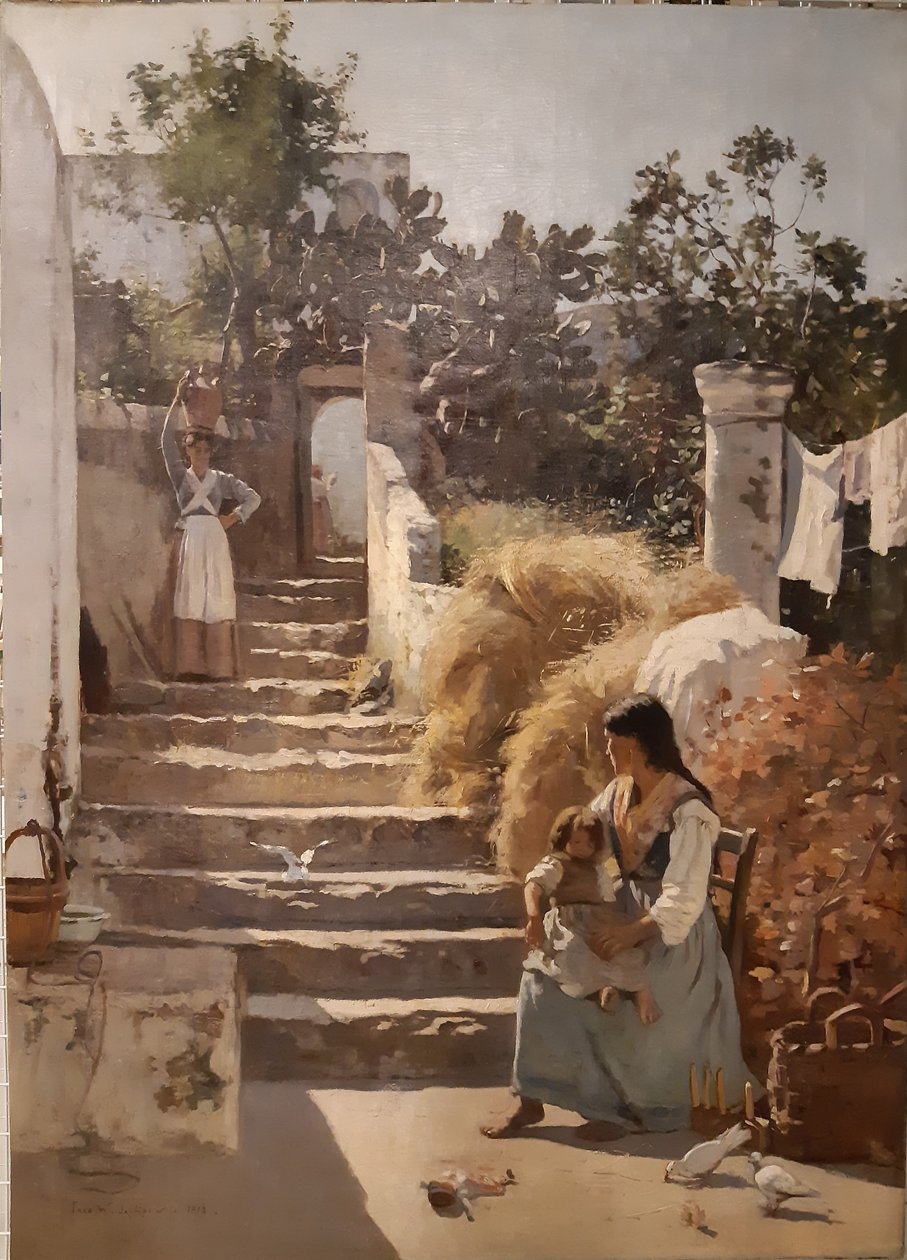 Uma cena em Capri de Frederick William Jackson