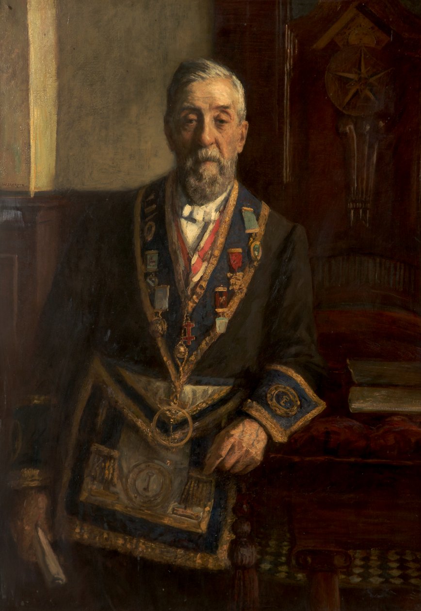 Retrato de Henry Lees Hollingworth (óleo sobre tela) de Frederick William Jackson