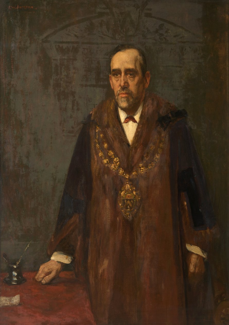 Retrato de Jackson Brierley, c.1898-99 (óleo sobre tela) de Frederick William Jackson