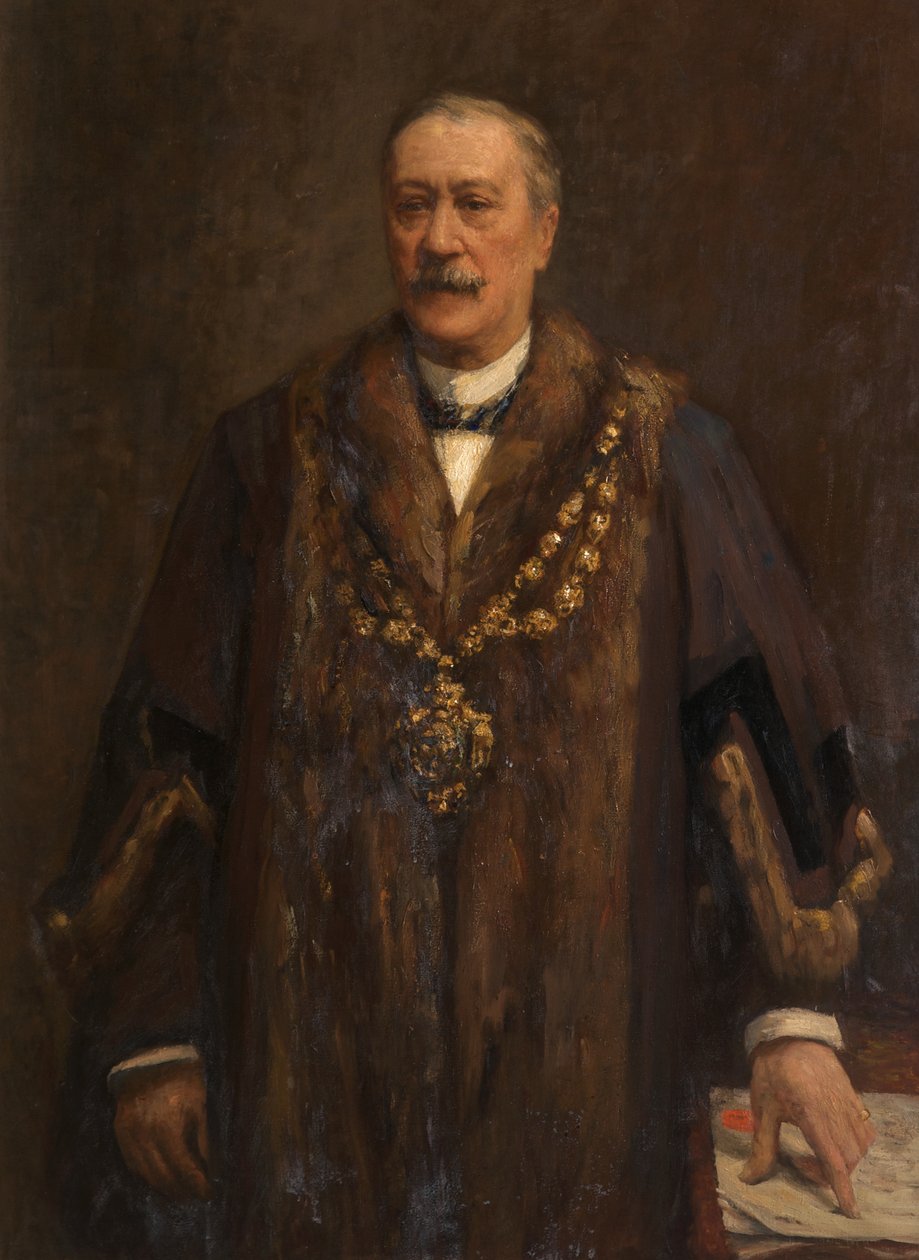 Retrato de James Yates, c.1880-82 (óleo sobre tela) de Frederick William Jackson