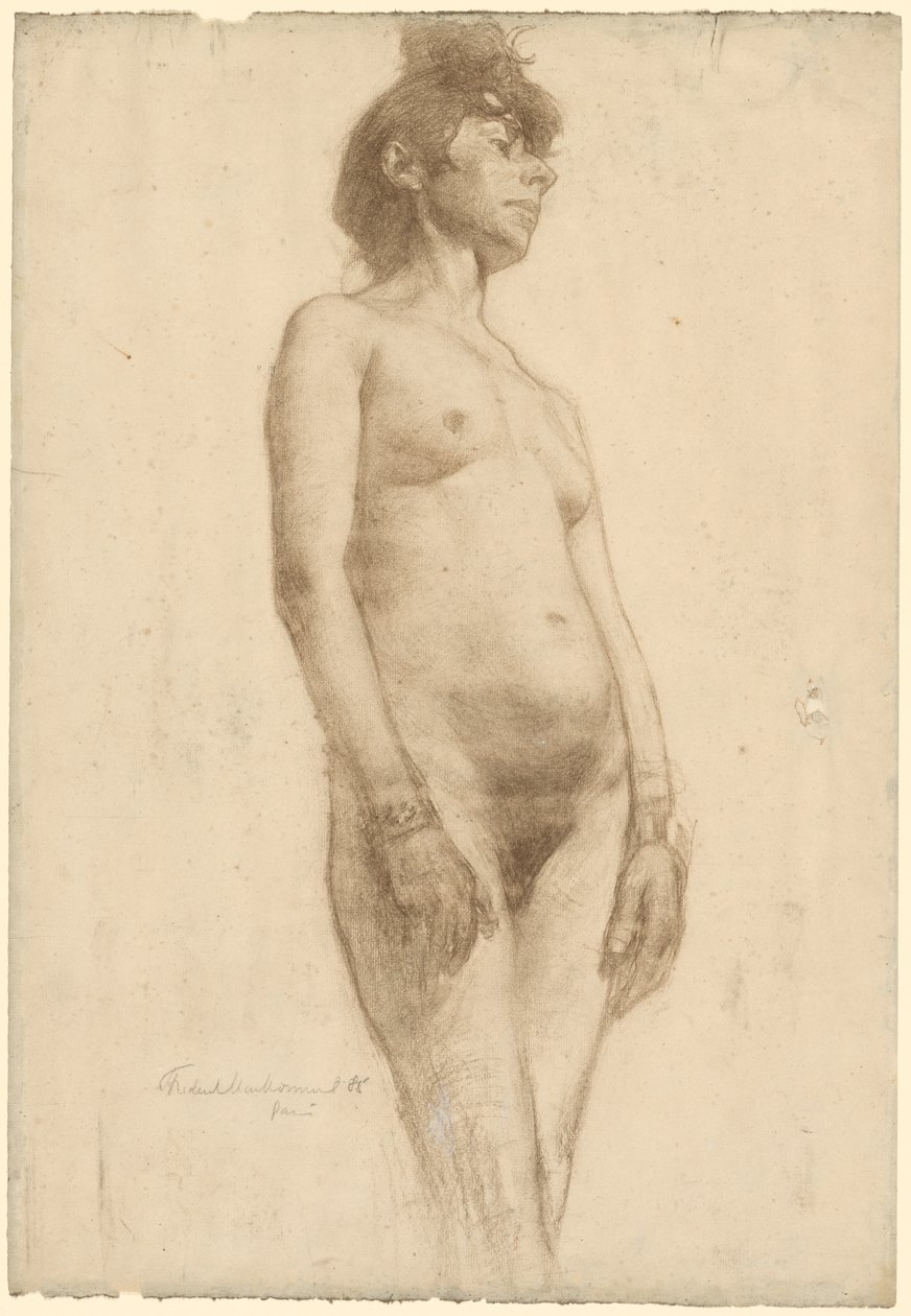 Mulher nua em pé, 1885. de Frederick William MacMonnies