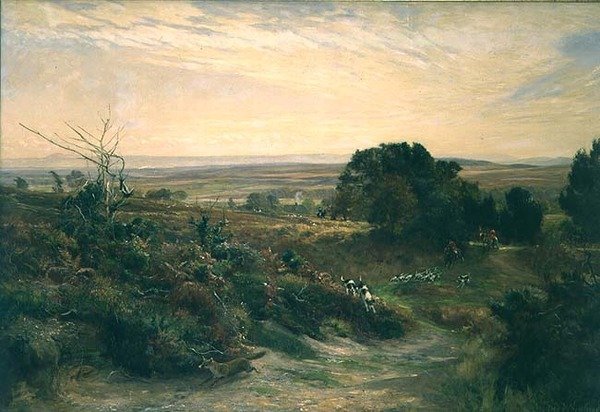 A caça ao Dorset Hunt Sul em Eggerdon Hill de Frederick William Newton Whitehead