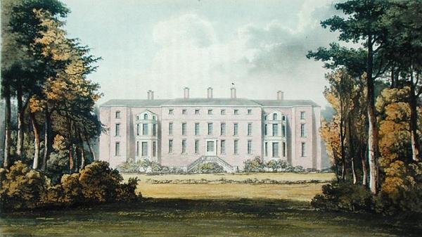 Ham House, do "Repositório de Artes" de Ackermann, publicado c.1826 (cor litho) de Frederick Wilton Litchfield (after) Stockdale