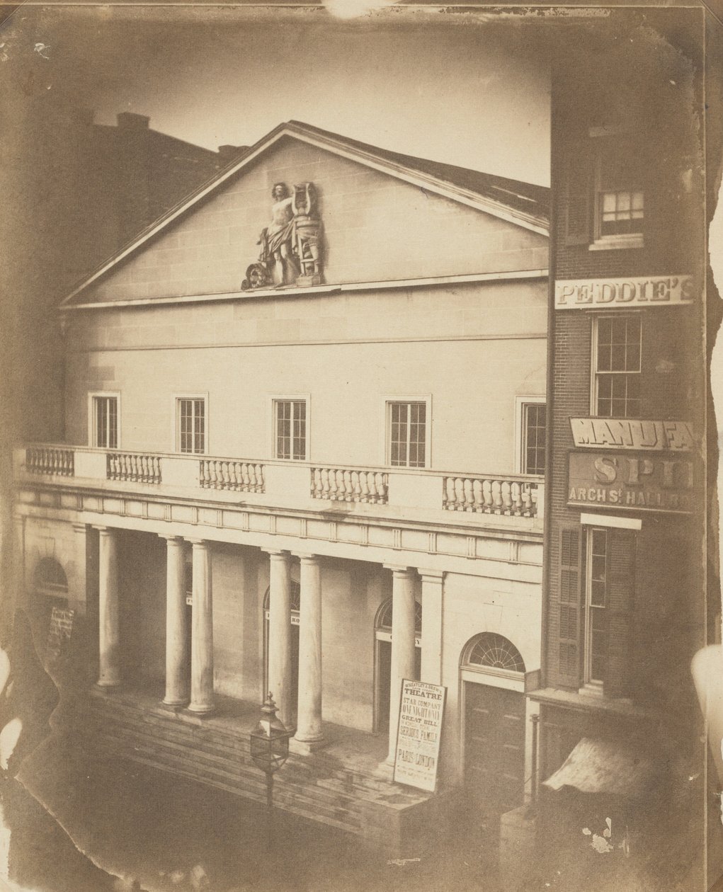 Arch St. Theatre, Arch at 6th St., Filadélfia, c. 1859 (foto) de Frederick de Bourg Richards