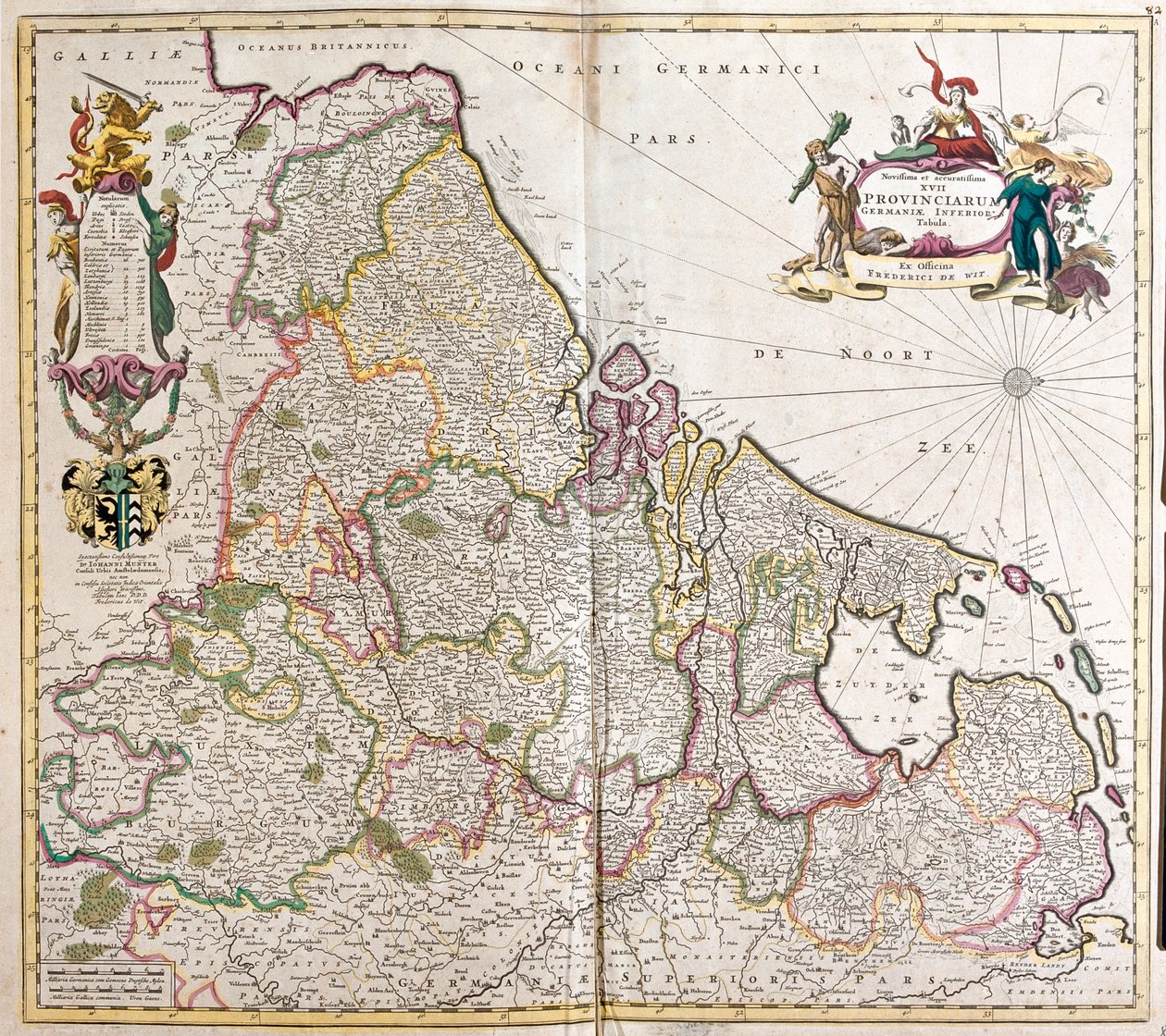 Bélgica, Holanda, Luxemburgo, N de Frederick de Wit