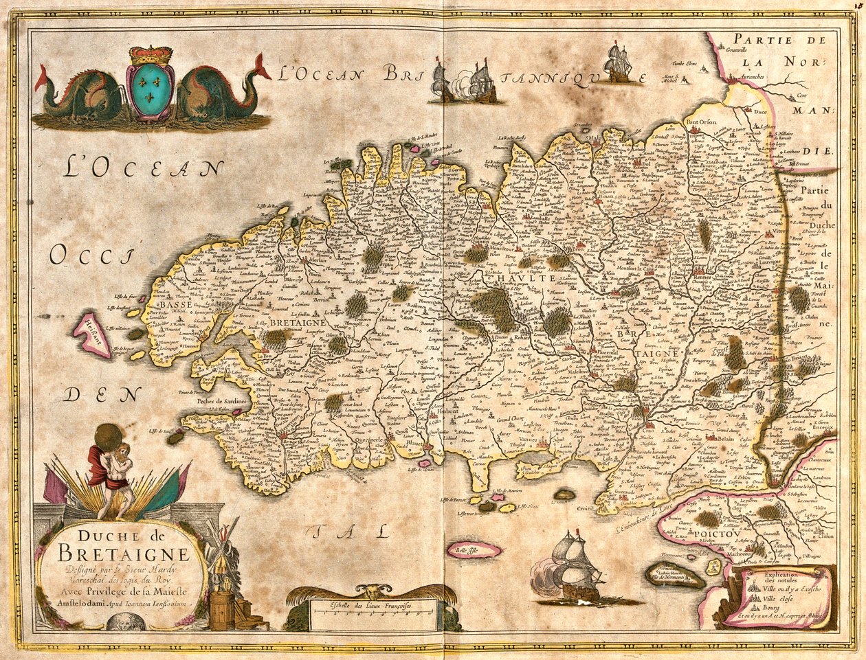 Bretanha, França de Frederick de Wit