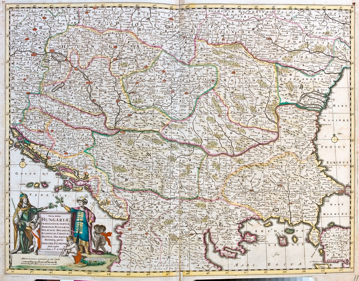 Hungria, Bósnia e Herzegovina, Croácia, Sérvia, Bulgária, Roménia, Montenegro, Albânia, República da Macedónia, Grécia do Norte de Frederick de Wit