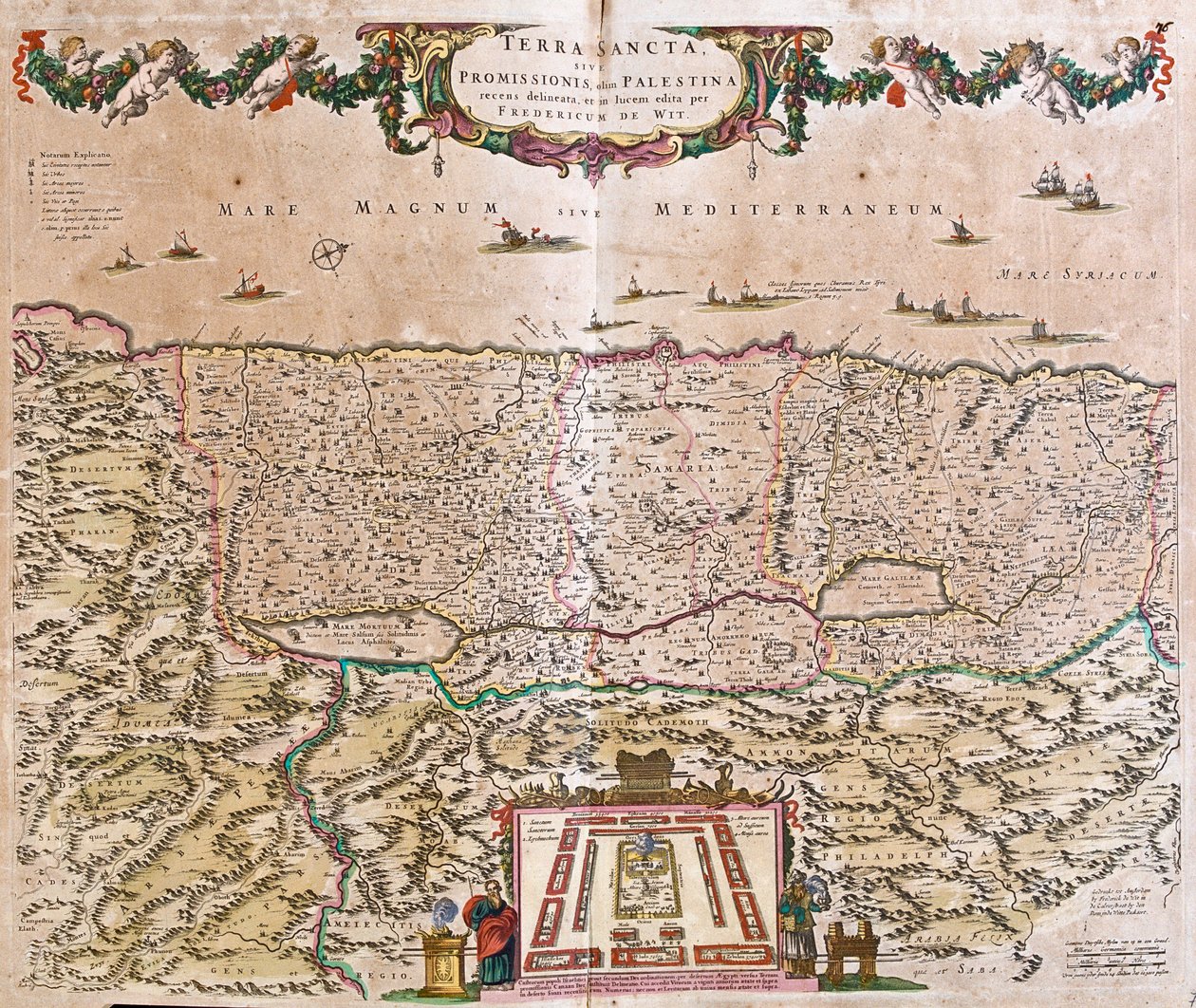 Israel, Jordânia Ocidental de Frederick de Wit