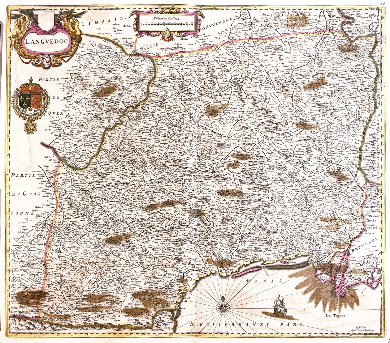 Languedoc, França de Frederick de Wit