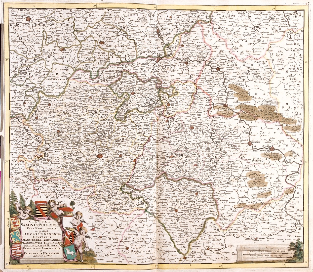 Baixa Saxónia, Saxónia-Anhalt, Saxónia, Turíngia, Alemanha de Frederick de Wit
