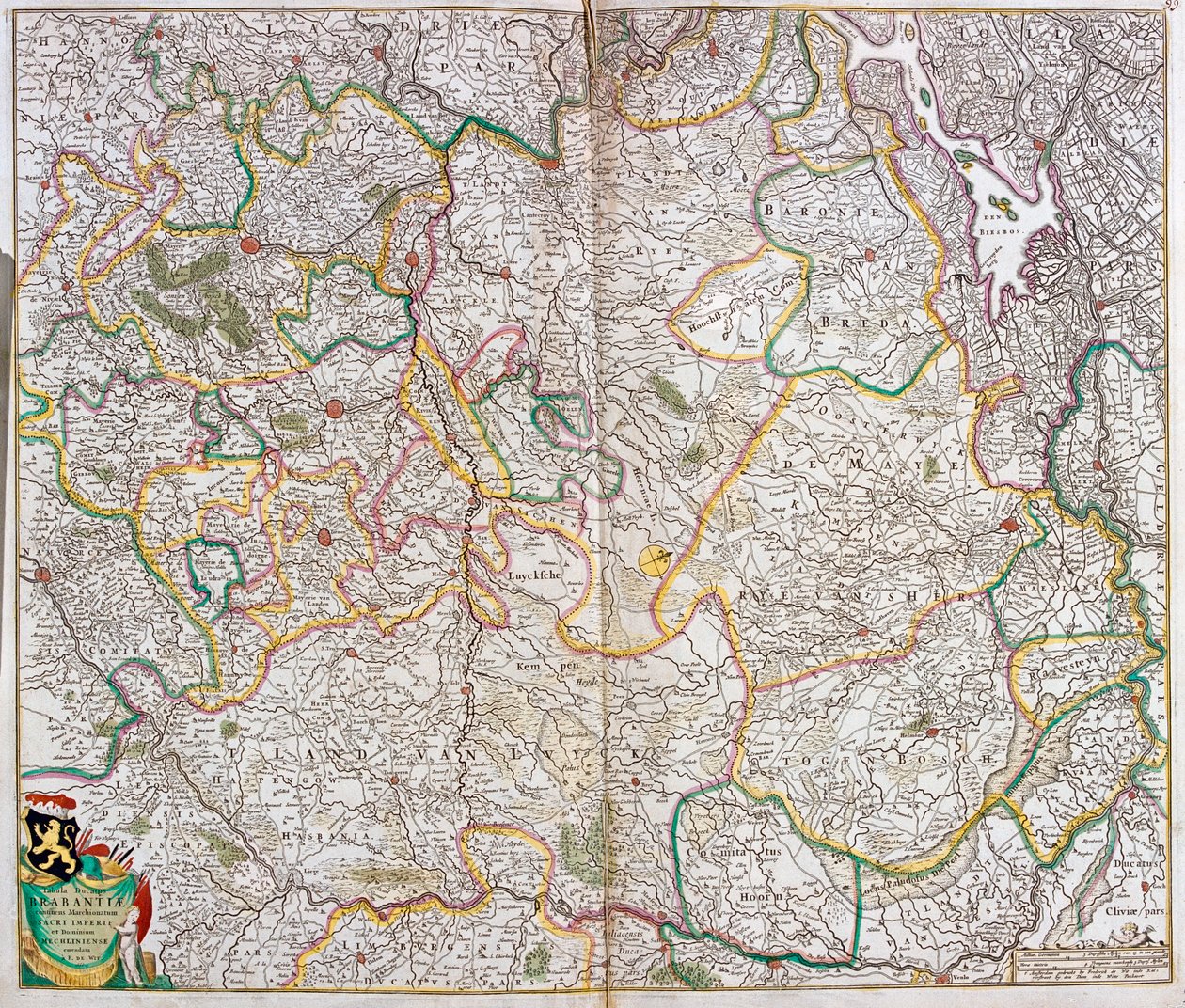 Holanda do Sul, Brabante do Norte, Região da Flandres, Valónia, Região de Bruxelas, Limburgo, Países Baixos, Bélgica de Frederick de Wit