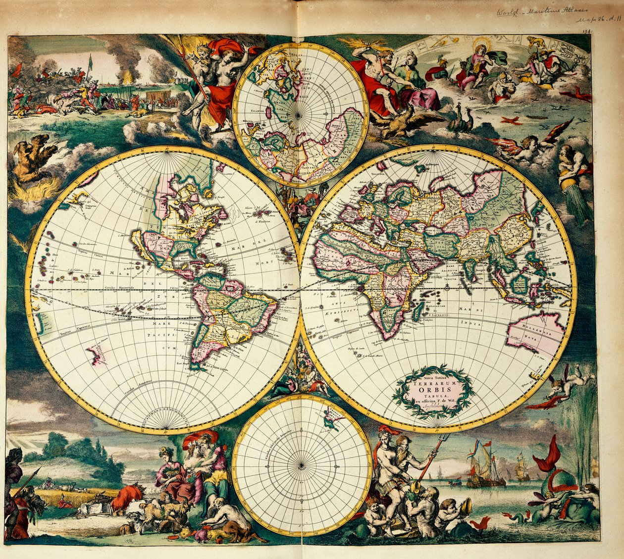 Mapa mundial de Frederick de Wit