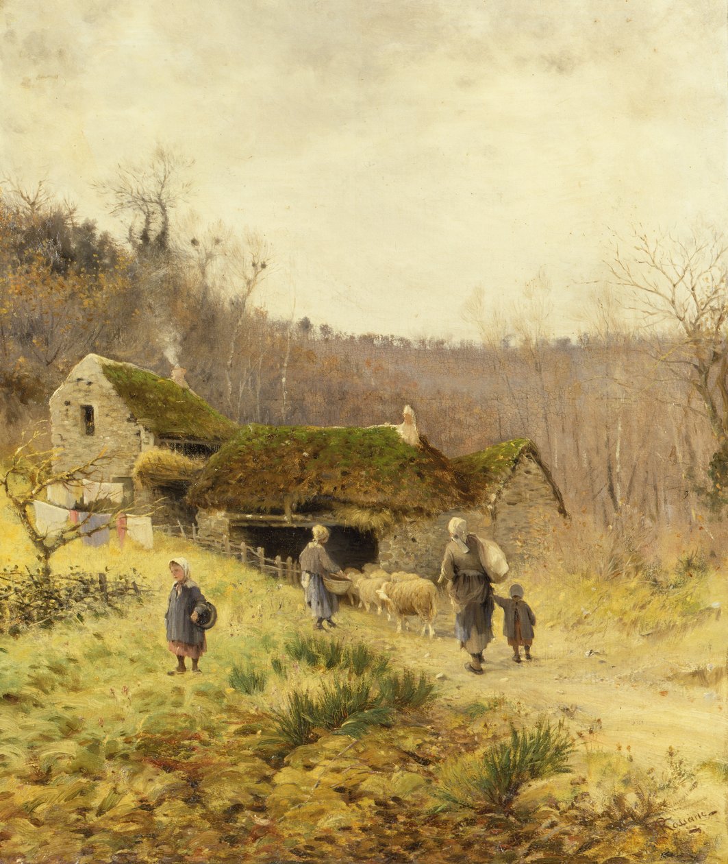Um farmstead do país de Frederico Rossano