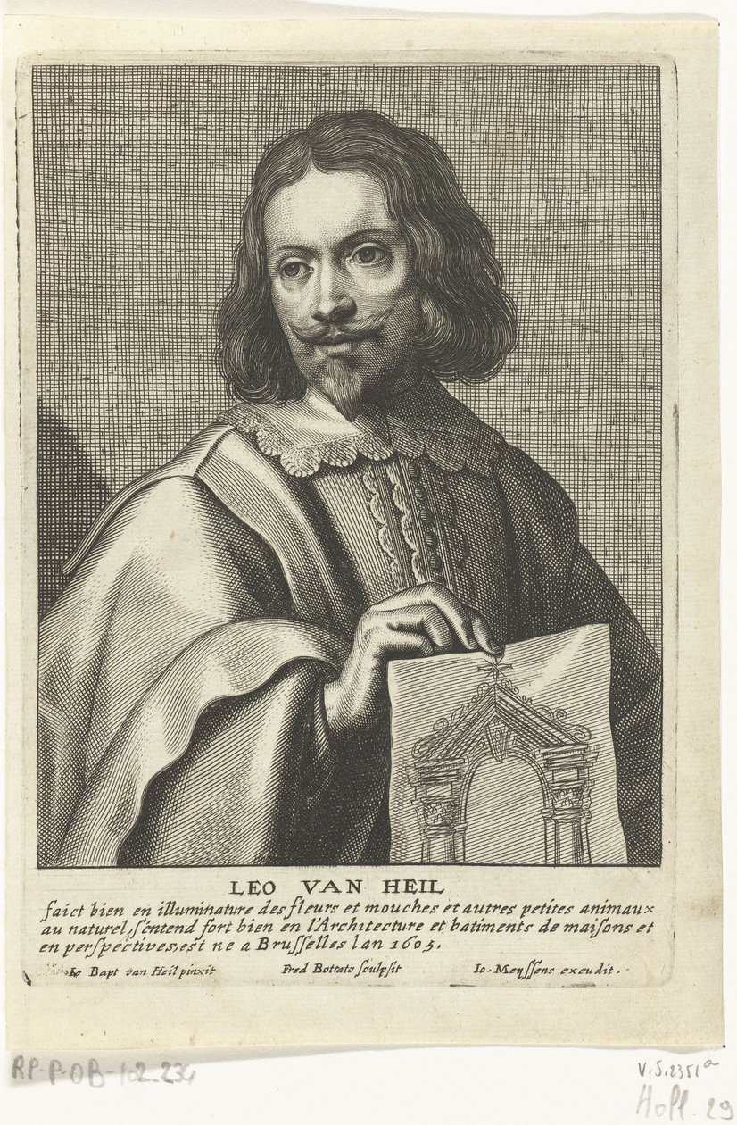 Retrato de Leo van Heil de Frederik Bouttats the Elder