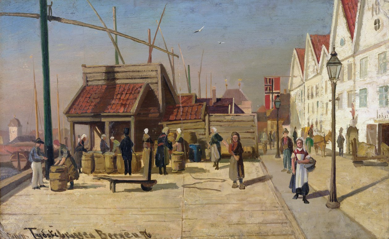 O cais alemão, Bergen de Frederik Collett