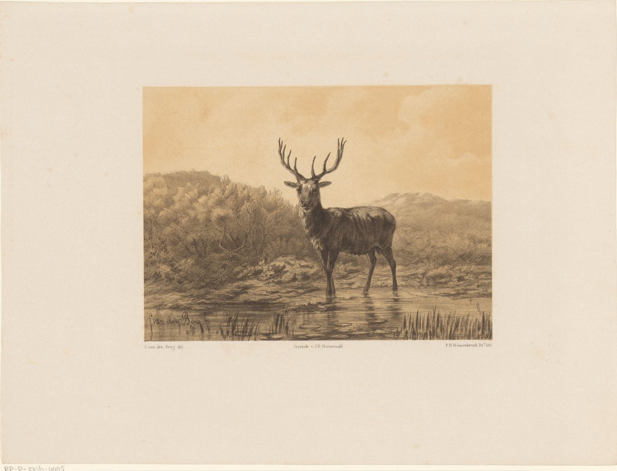 Estagiário na paisagem de Frederik Hendrik Weissenbruch