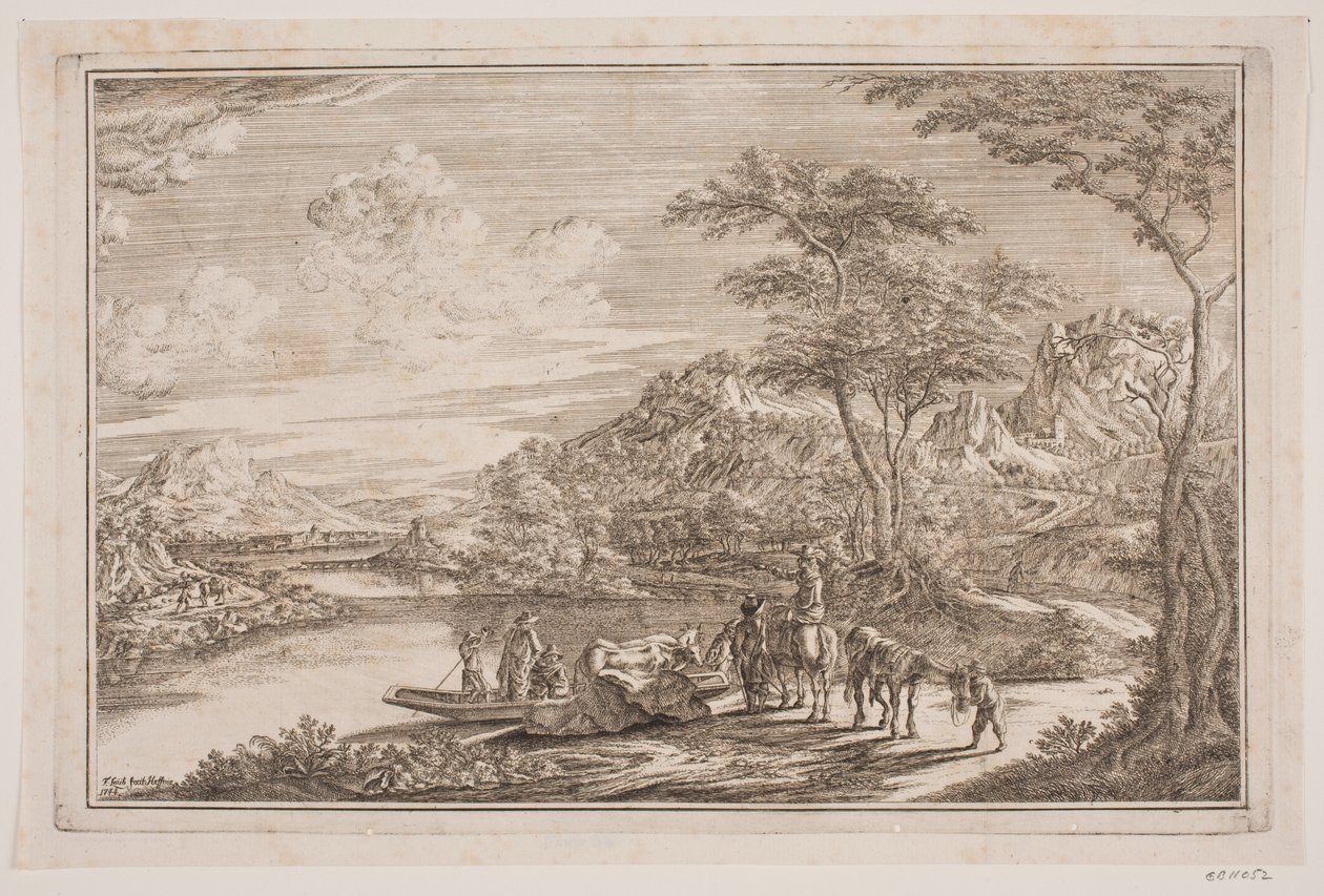Um porto de balsa em uma área de montanha de Frederik Laub