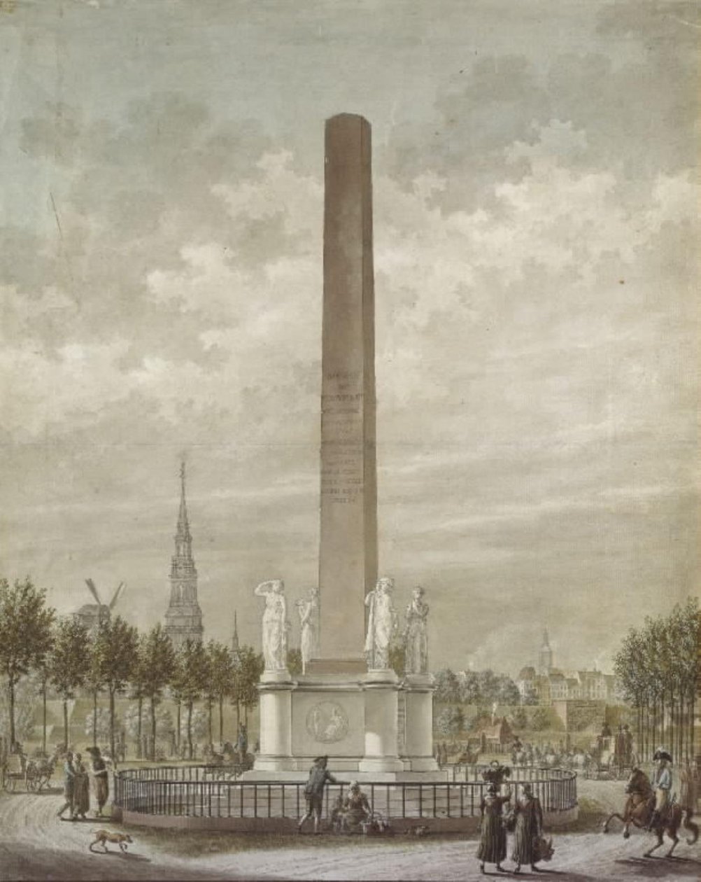 O Freedom Support visto do lado de Frederiksberg. de Frederik Ludvig  Bradt