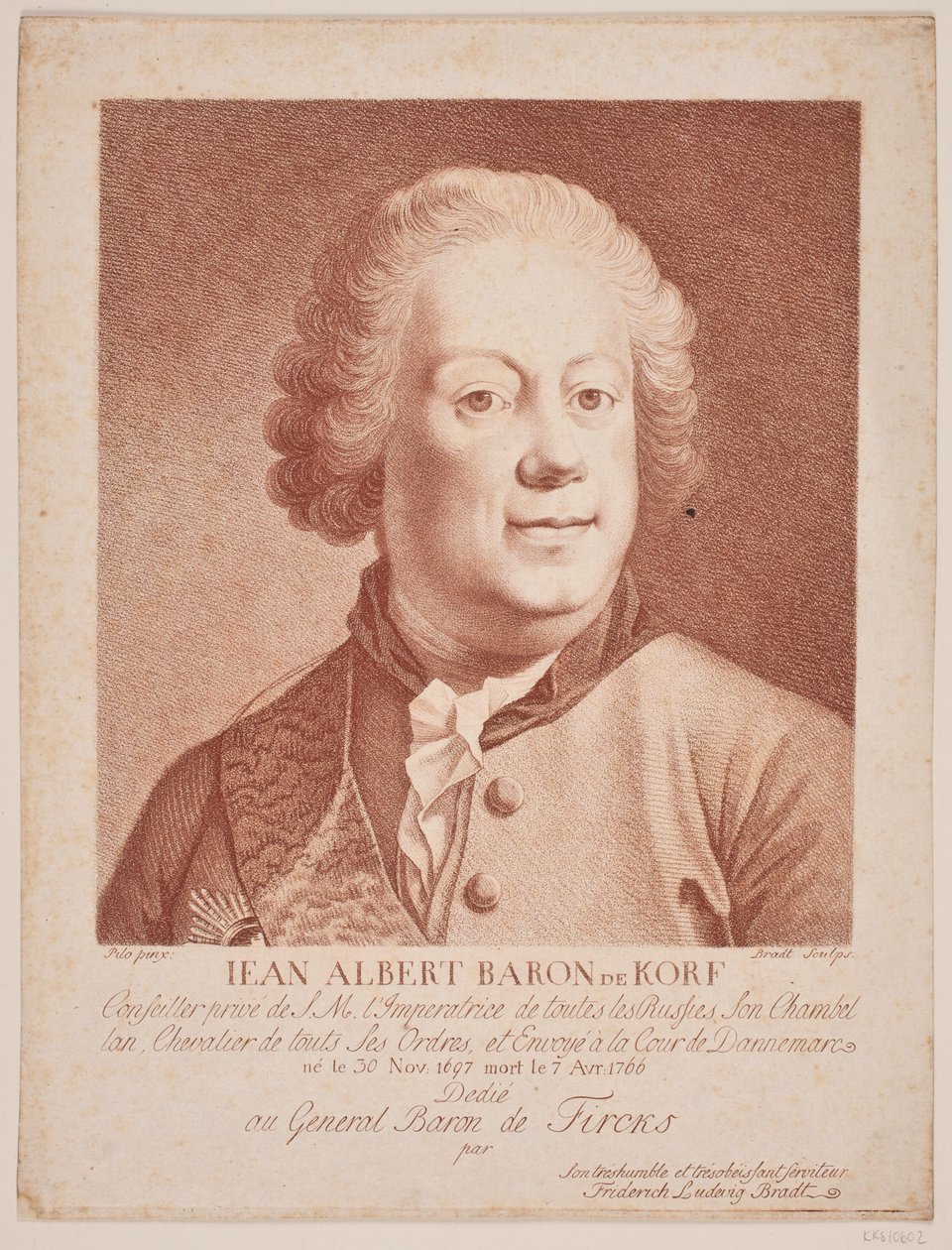 Russo enviou Barão Korf de Frederik Ludvig  Bradt