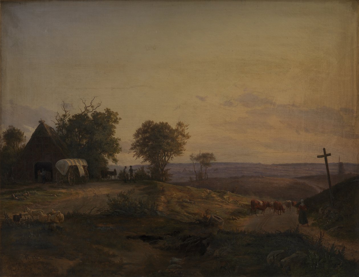 Vista do distrito perto de Segeberg, Alemanha de Frederik Rohde