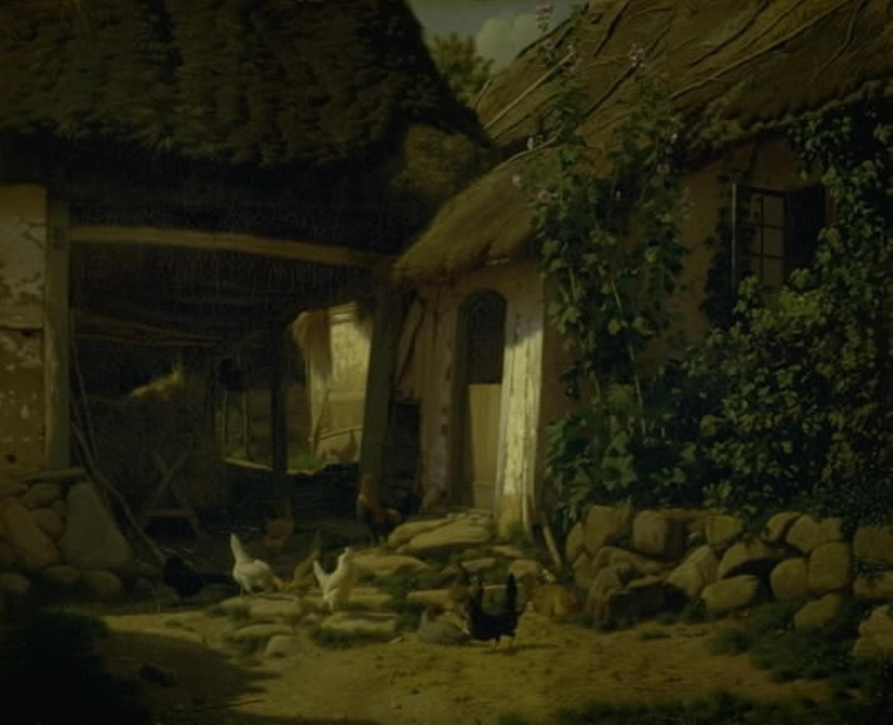 O interior de uma quinta de Frederik Vermehren