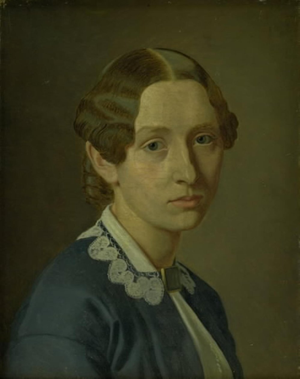 Thomasine Ludvigne Vermehren, B. Grüner, esposa do artista de Frederik Vermehren
