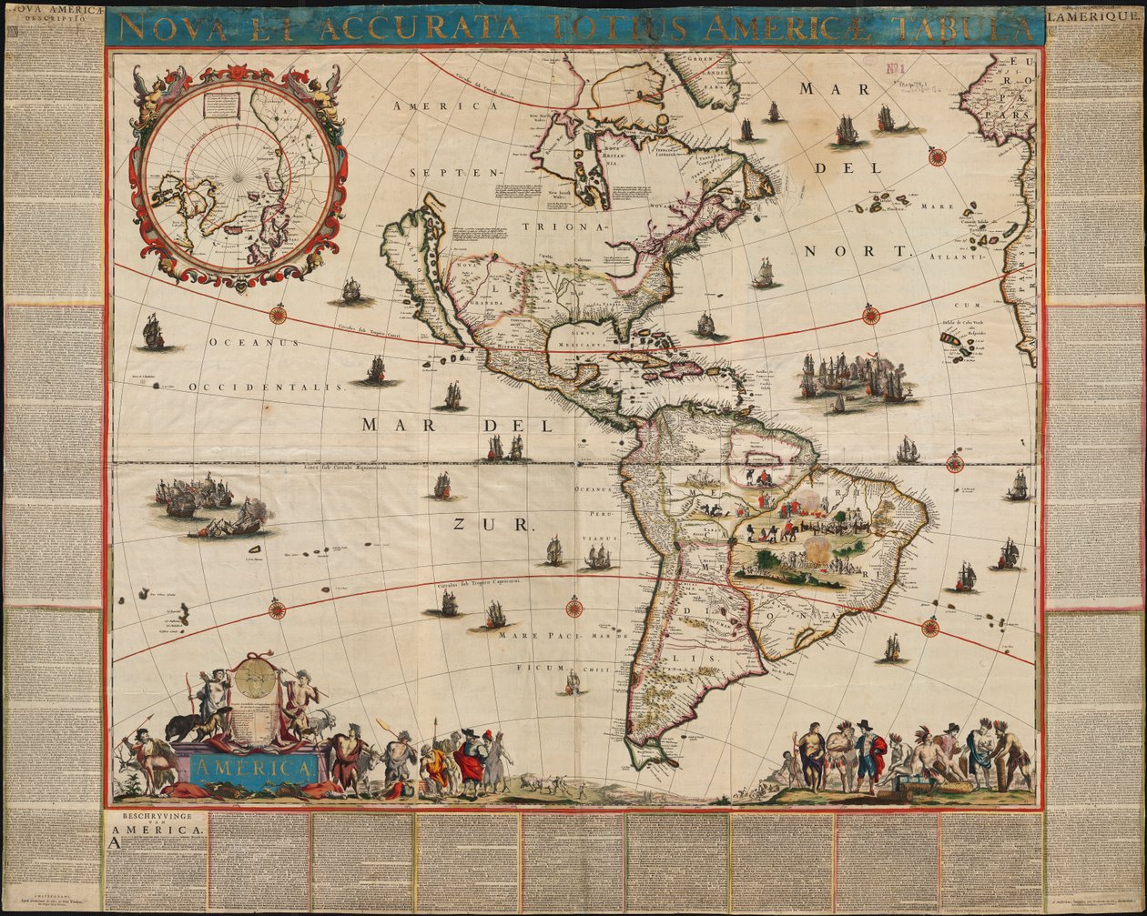 Noua et accurata totius Americae tabula de Frederik de Wit