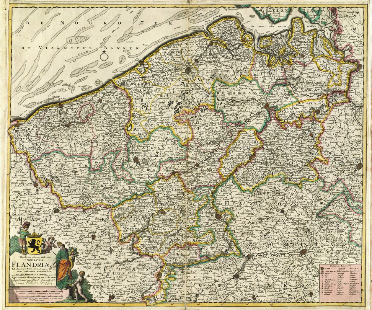 Novissima et Accuratissima Comiatus Flandriæ de Frederik de Wit