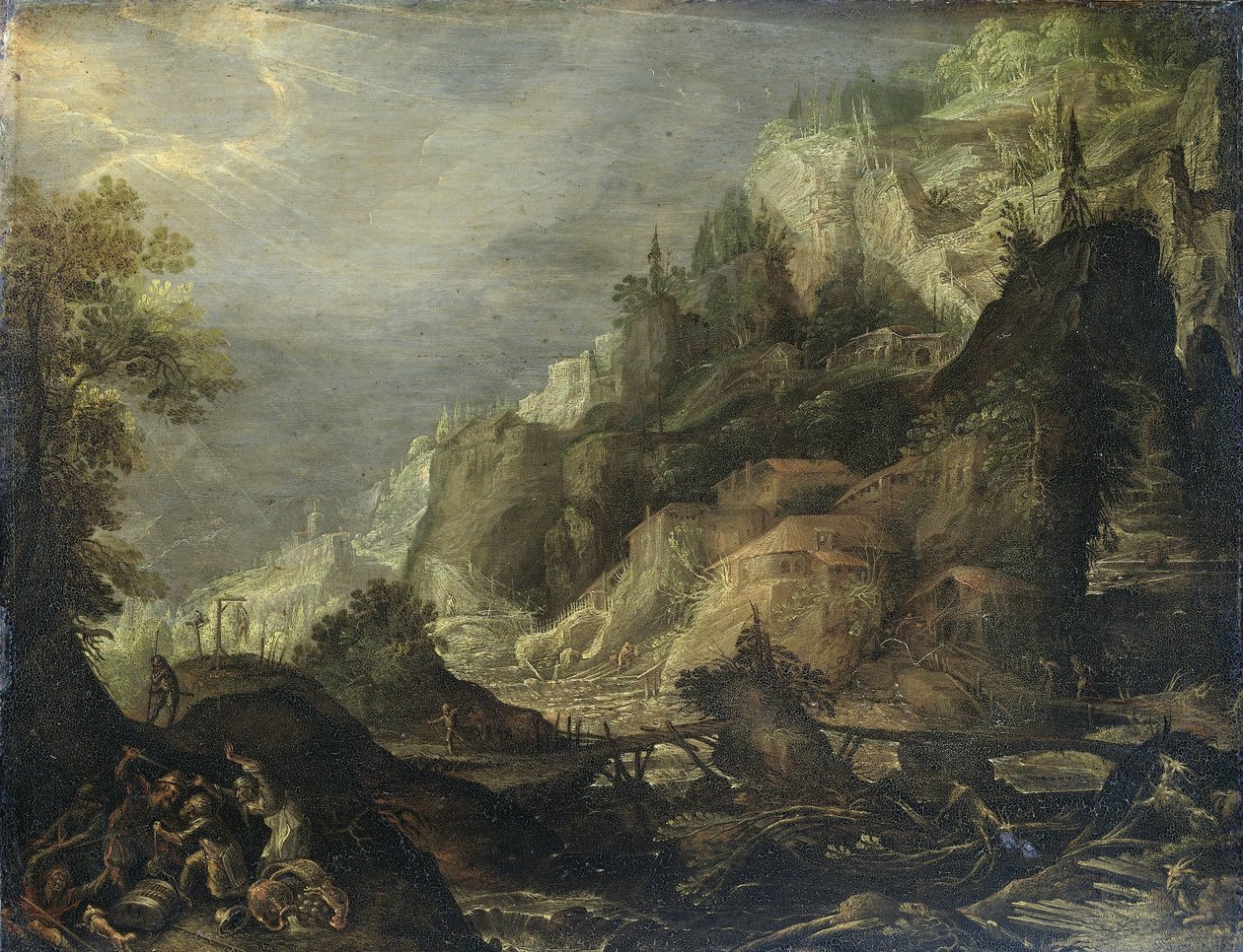 Paisagem montanhosa de Frederik van Valckenborch