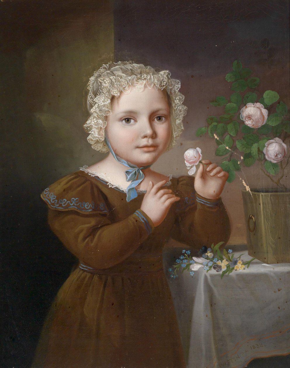 Menina com rosas de Fredric Westin