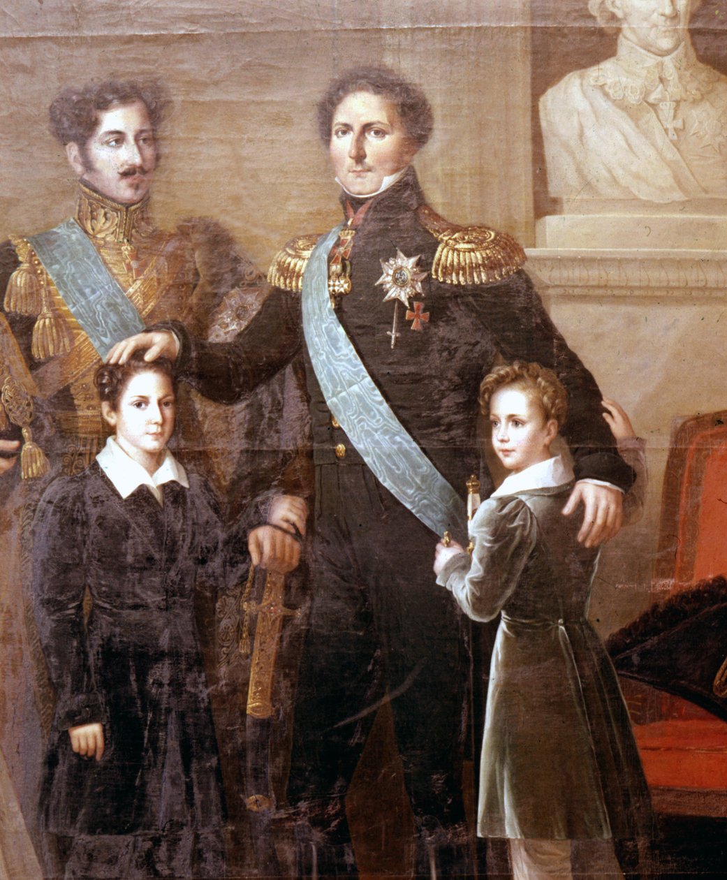 A Dinastia Bernadotte da Suécia. Detalhe de Fredric Westin