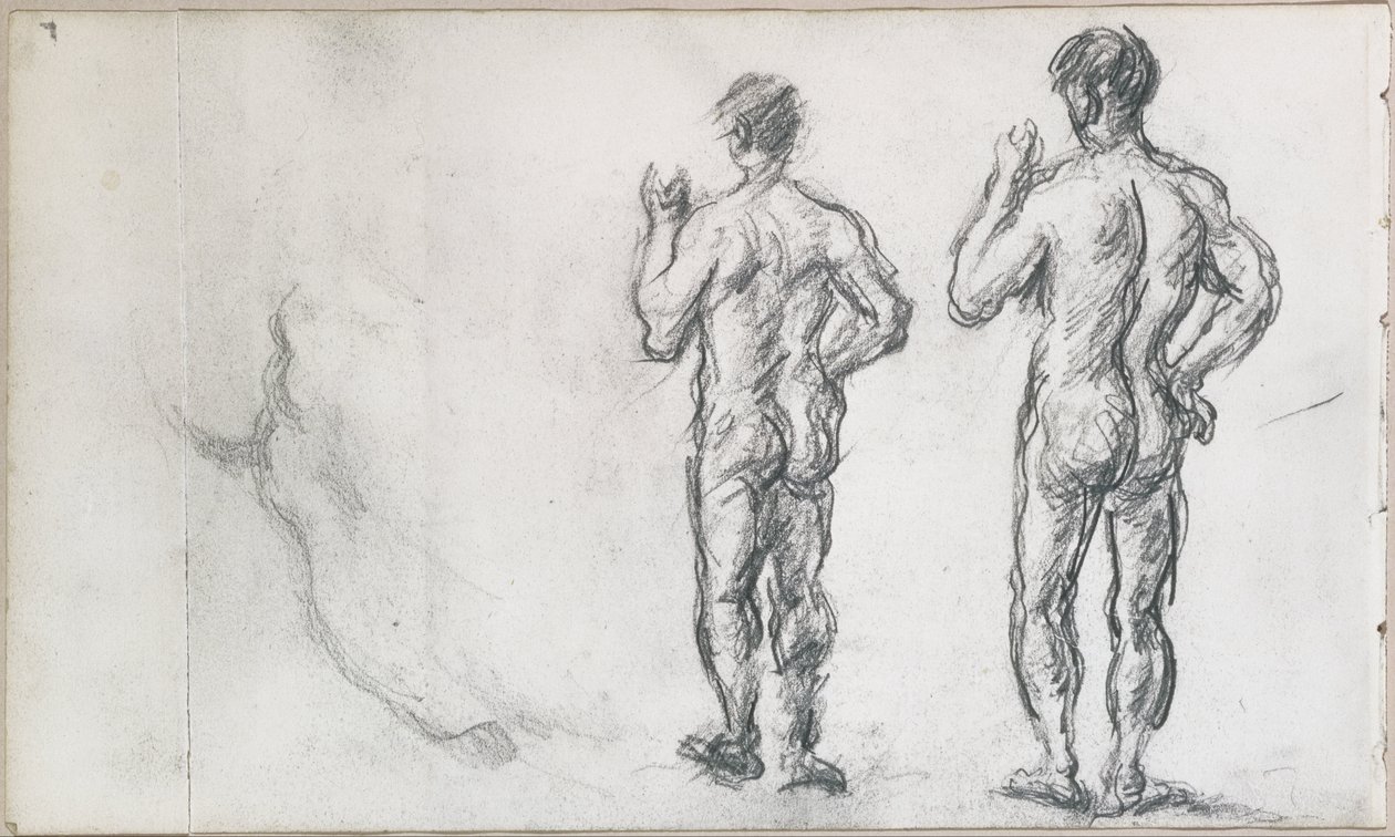Banhista Masculina Permanente; Atlas de Puget de Paul Cézanne