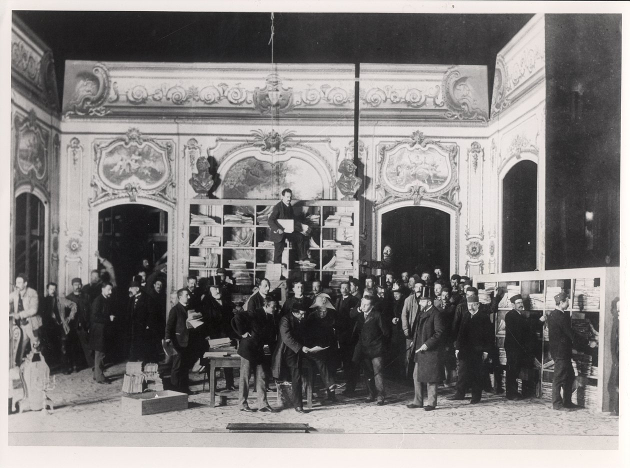 Um ensaio para Thermidor por Victorien Sardou (1831-1908) 24 de janeiro de French Photographer