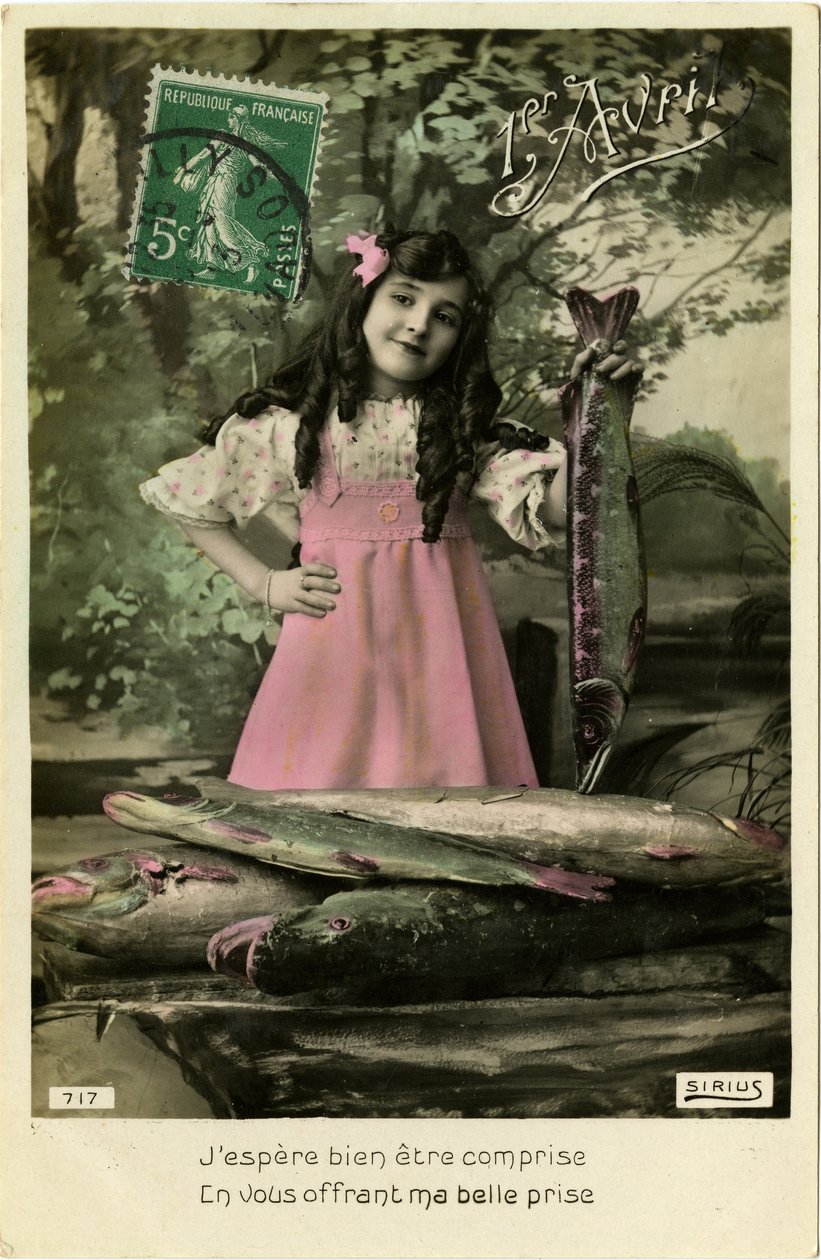 April Fools Day, 1913 (foto colorida) de French Photographer