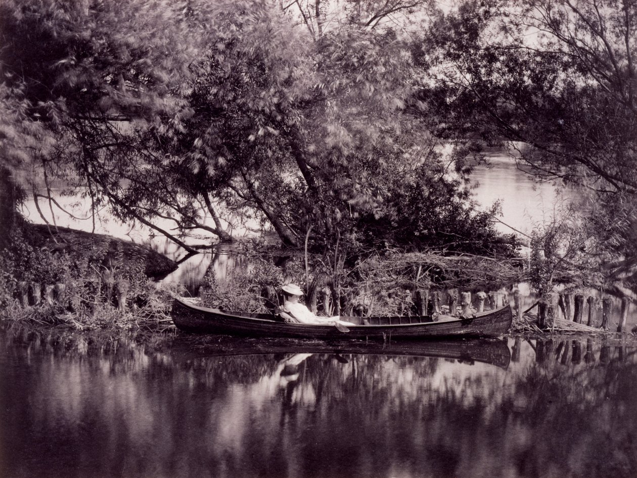 Na foz do Abbey River, tarde C19th de French Photographer