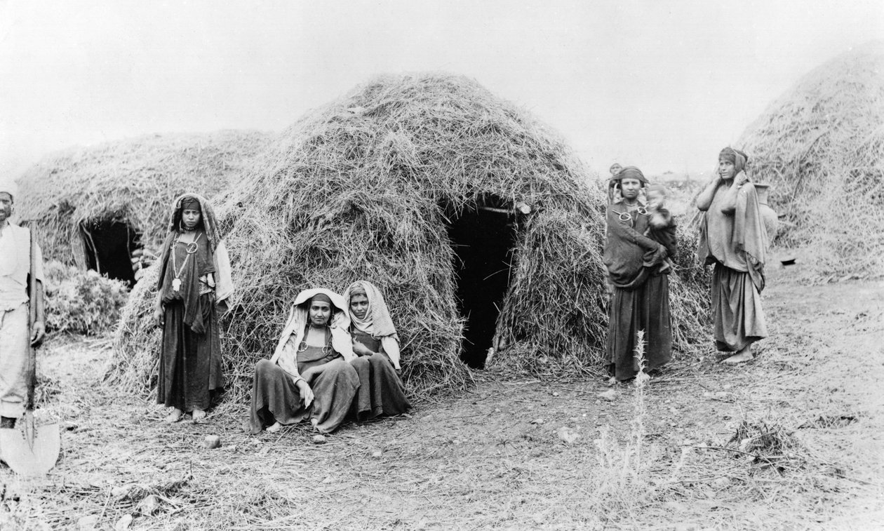 Aldeia Berbere perto de Tunis, c.1900 de French Photographer