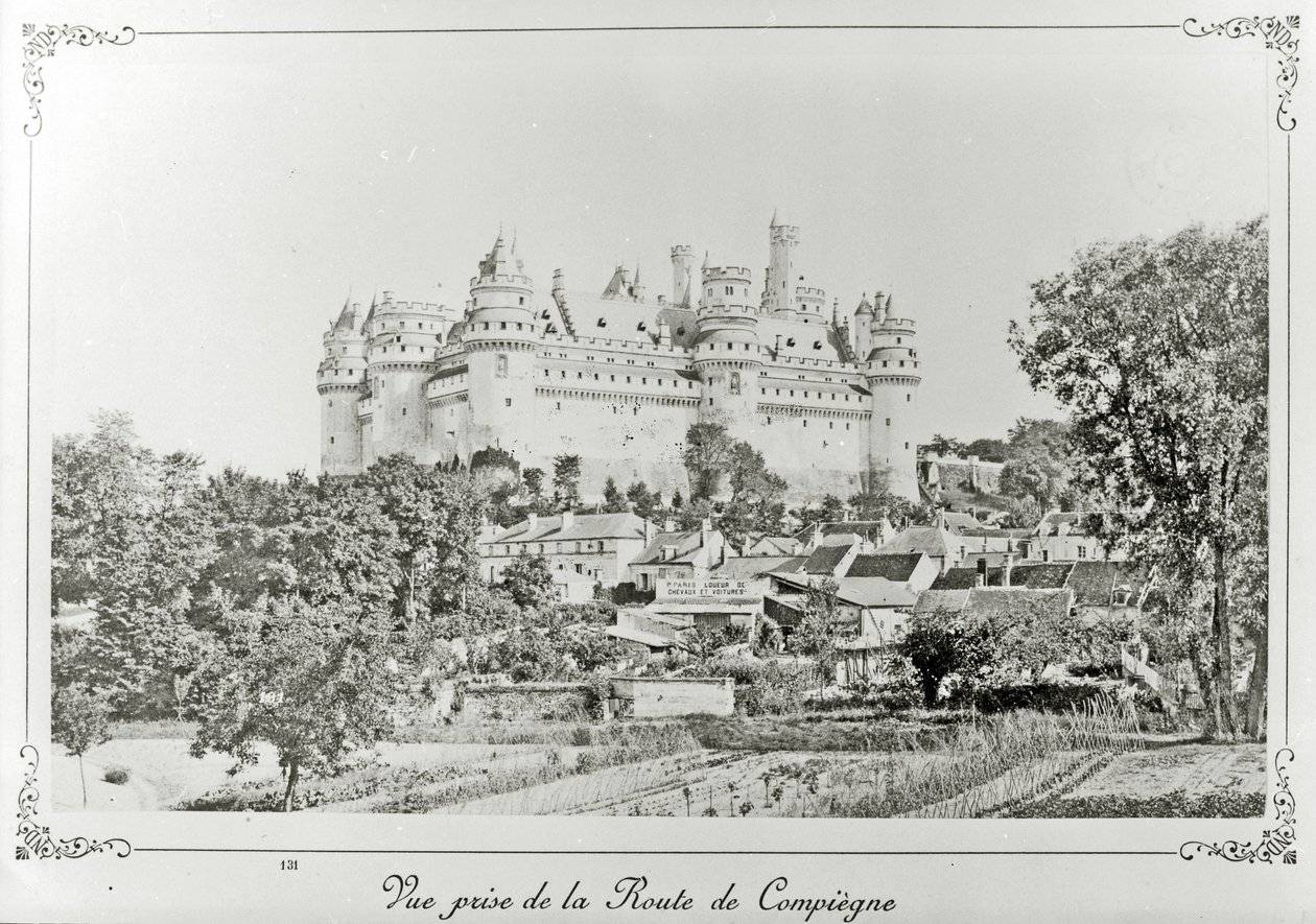 Pierrefonds castelo após a restauração por Viollet-le-Duc de French Photographer