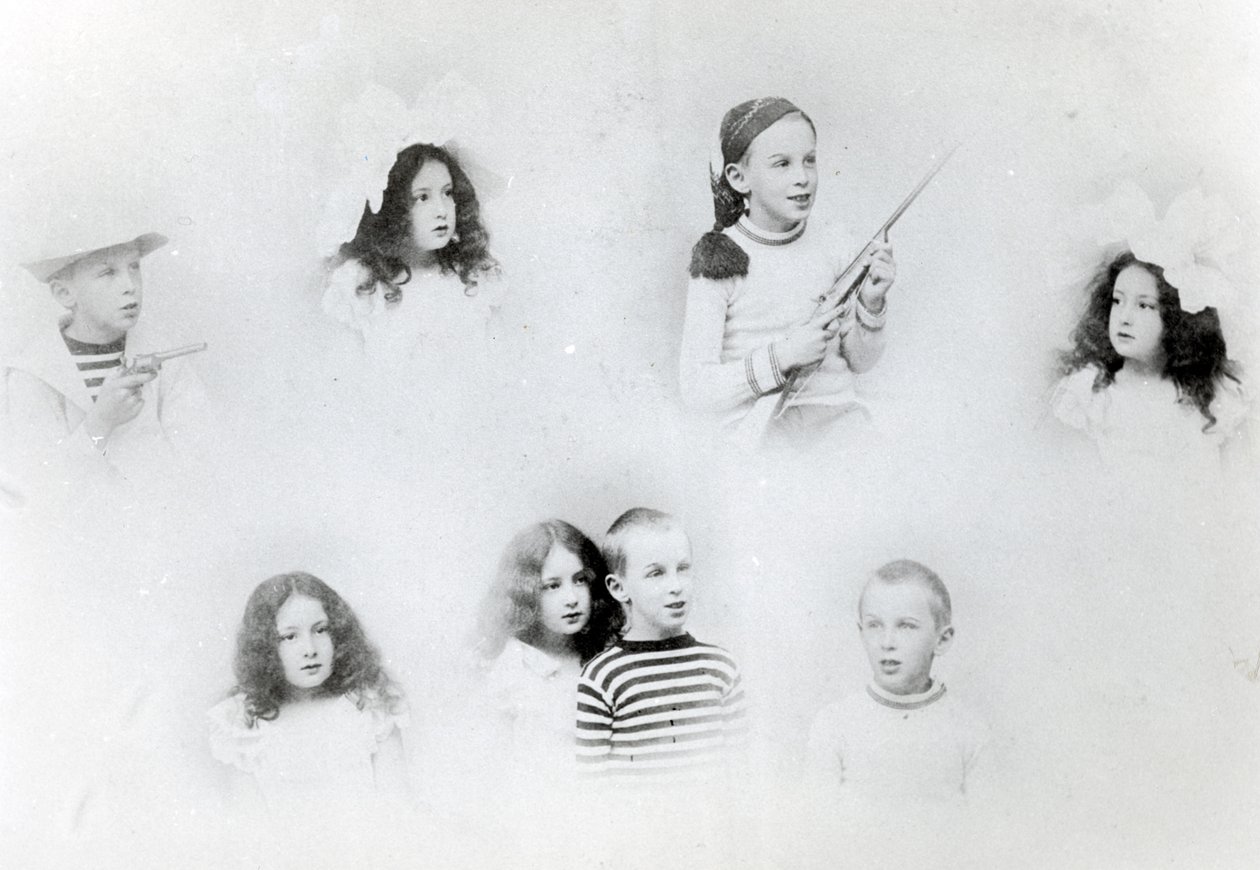 Netos de Monets segunda esposa: American Family de French Photographer