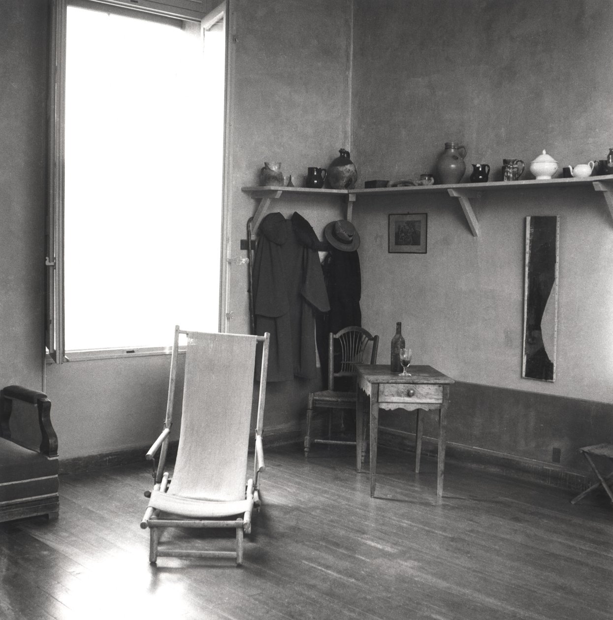 Interior do estúdio Cezannes em Aix-en-Provence, c.1900-02 de French Photographer